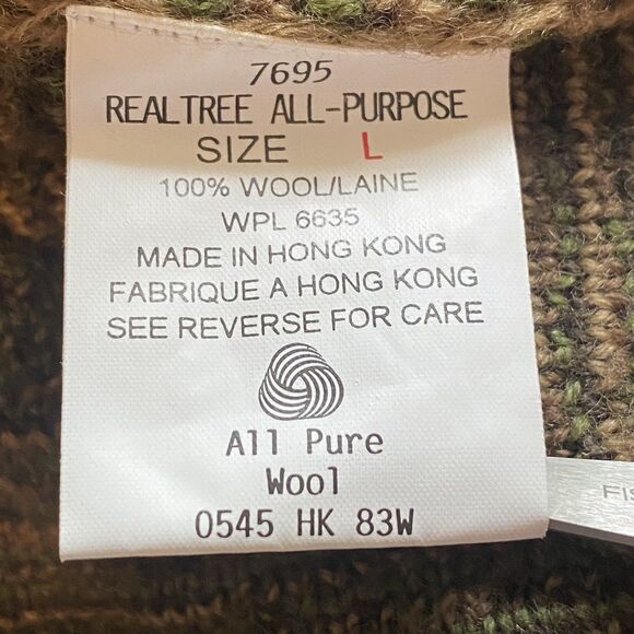 Vintage Woolrich Realtree 100% Wool Camo Sweater Crewneck Hunting Outdoor - Picture 4 of 11